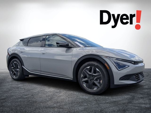 2026 Kia EV6 Light in Wolf Gray — front three-quarter view