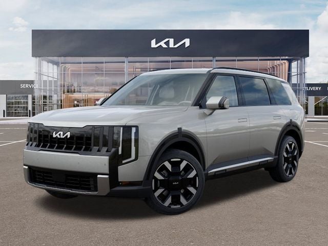 2027 Kia Telluride S in Ivory — front three-quarter view