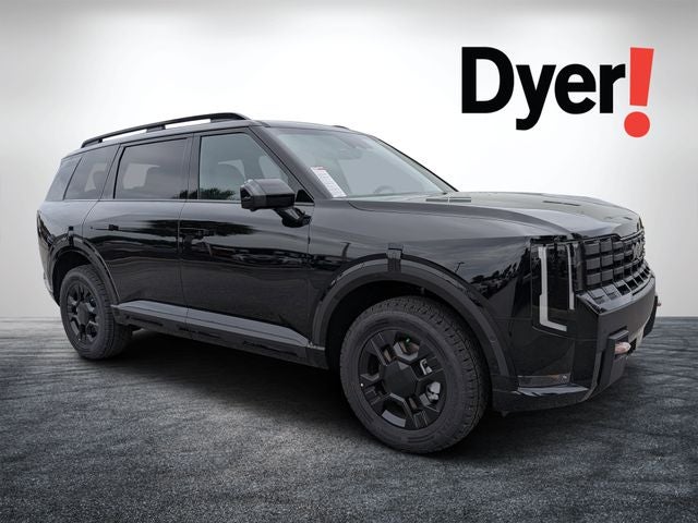 2027 Kia Telluride X-Pro SX-Prestige in Ebony Black — front three-quarter view