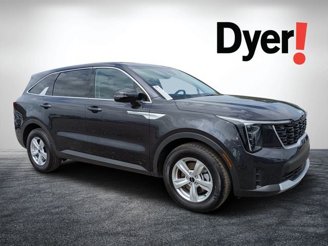 2026 Kia Sorento LX in Panthera Metal — front three-quarter view