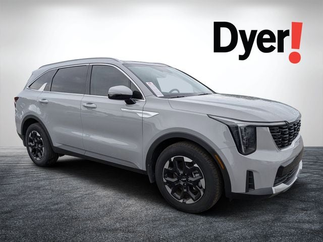 2026 Kia Sorento S in Wolf Gray — front three-quarter view