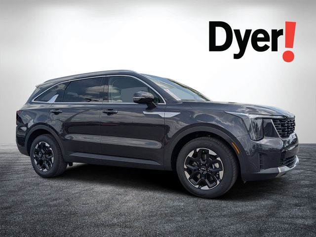 2026 Kia Sorento S in Panthera Metal — front three-quarter view