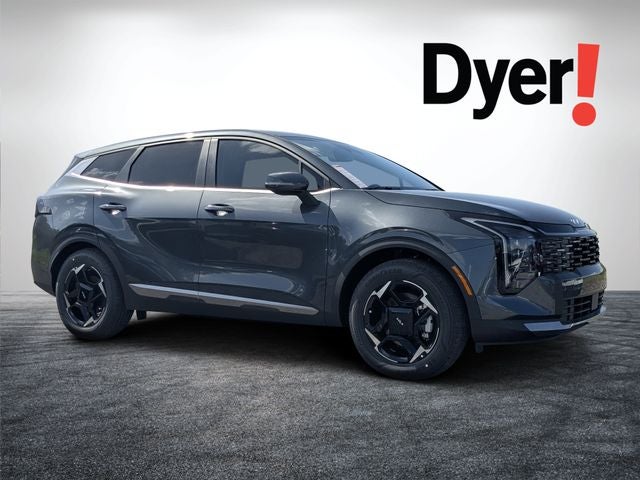 2026 Kia Sportage EX in Gravity Gray — front three-quarter view