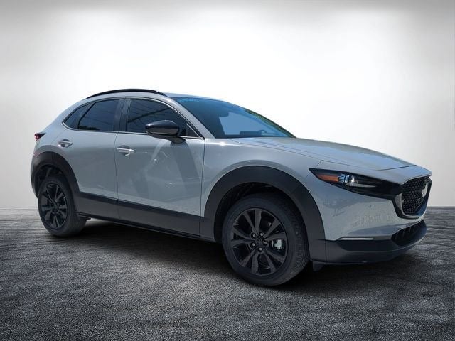 2026 Mazda Mazda CX-30 2.5 Turbo Aire Edition AWD in Aero Gray Metallic — front three-quarter view