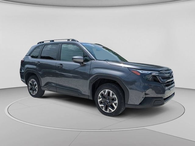 2026 Subaru Forester Premium in Magnetite Gray Metallic — front three-quarter view
