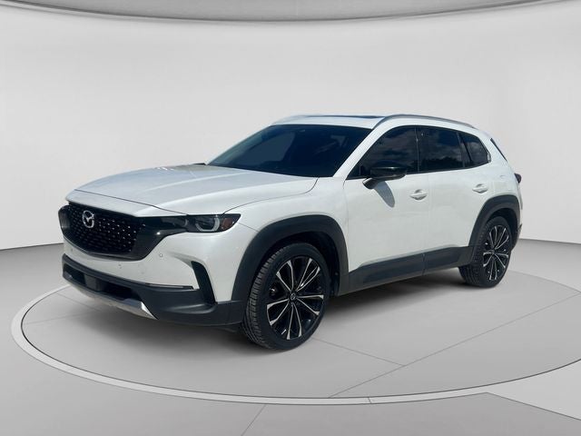 2023 Mazda Mazda CX-50 2.5 Turbo Premium Plus Package in Wind Chill Pearl — front three-quarter view