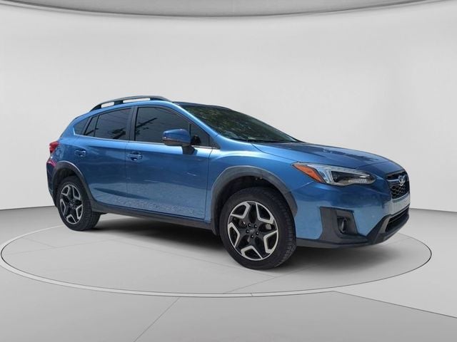 2019 Subaru Crosstrek 2.0i Limited in Quartz Blue Pearl — front three-quarter view