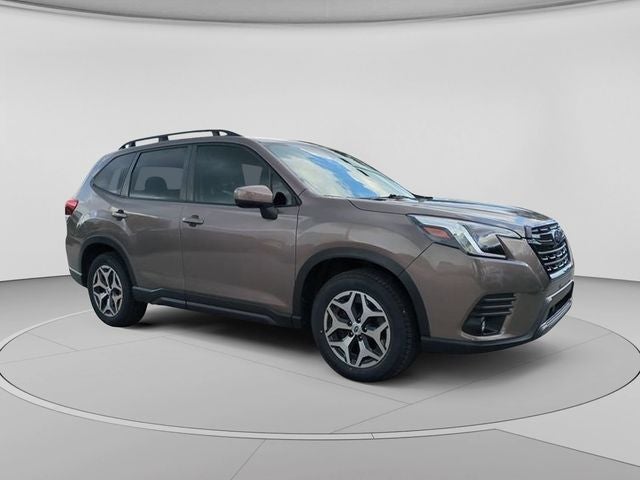 2024 Subaru Forester Premium in Brilliant Bronze Metallic — front three-quarter view