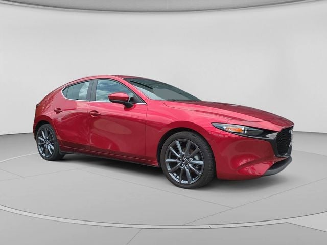 2025 Mazda Mazda3 2.5 S Preferred Package in Soul Red Crystal Metallic — front three-quarter view