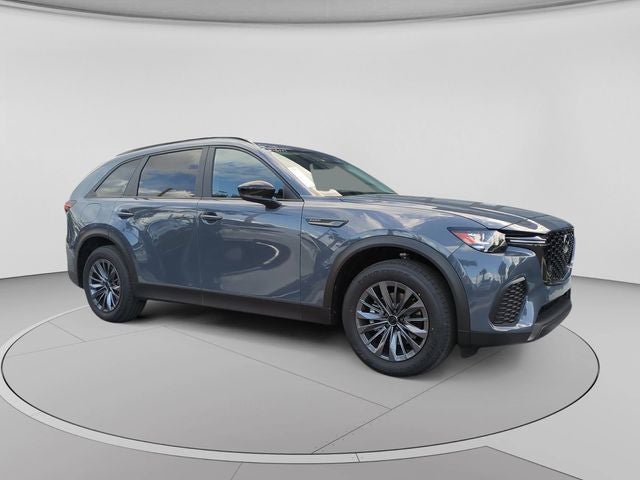 2026 Mazda Mazda CX-70 Plug-In Hybrid SC AWD in Polymetal Gray Metallic — front three-quarter view