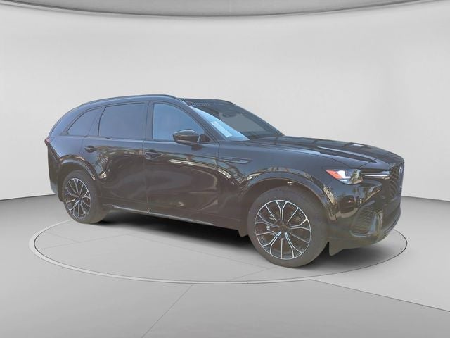 2026 Mazda Mazda CX-70 3.3 Turbo S Premium AWD in Jet Black Mica — front three-quarter view