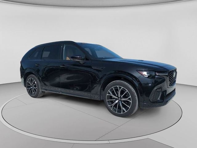 2025 Mazda Mazda CX-70 3.3 Turbo S Premium Plus in Jet Black Mica — front three-quarter view
