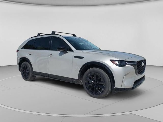 2026 Mazda Mazda CX-90 3.3 Turbo S Premium Sport AWD in Platinum Quartz Metallic — front three-quarter view