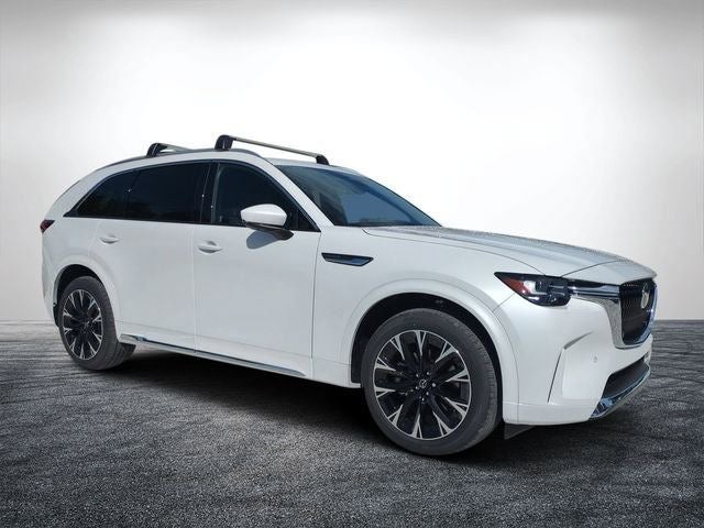2026 Mazda Mazda CX-90 3.3 Turbo S Premium Plus AWD in Rhodium White Premium — front three-quarter view