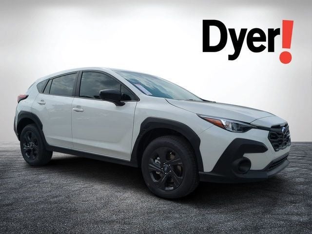 2026 Subaru CROSSTREK Base in Crystal White Pearl — front three-quarter view