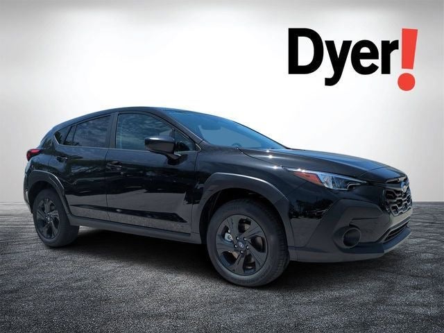 2026 Subaru CROSSTREK Base in Crystal Black Silica — front three-quarter view