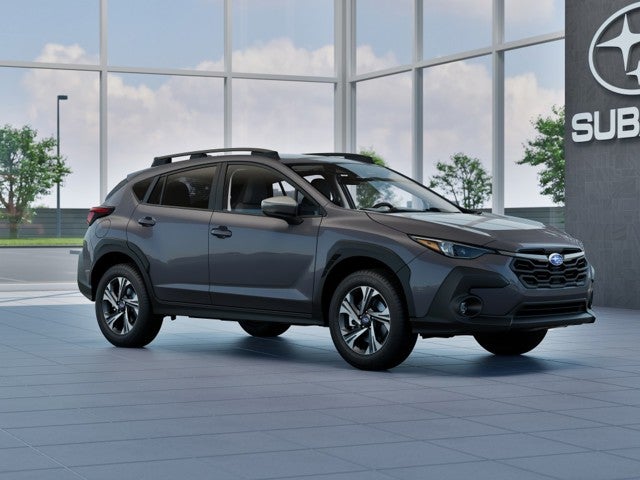 2026 Subaru CROSSTREK Premium in Magnetite Gray Pearl — front three-quarter view
