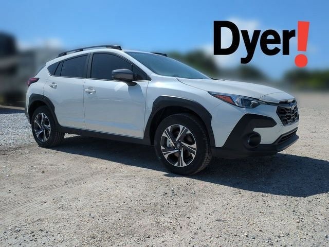 2026 Subaru CROSSTREK Premium in Crystal White Pearl — front three-quarter view