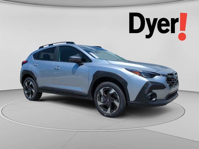2026 Subaru CROSSTREK Limited in Ice Silver Metallic — front three-quarter view