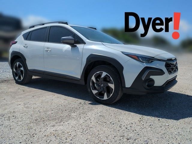 2026 Subaru CROSSTREK Limited in Crystal White Pearl — front three-quarter view