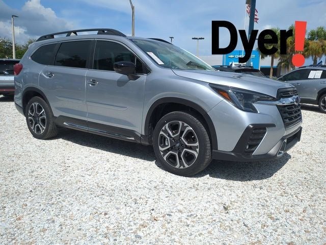 2026 Subaru ASCENT Touring 7-Passenger in Ice Silver Metallic — front three-quarter view