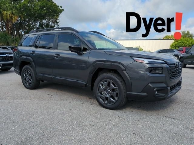 2026 Subaru OUTBACK Premium in Magnetite Gray Metallic — front three-quarter view