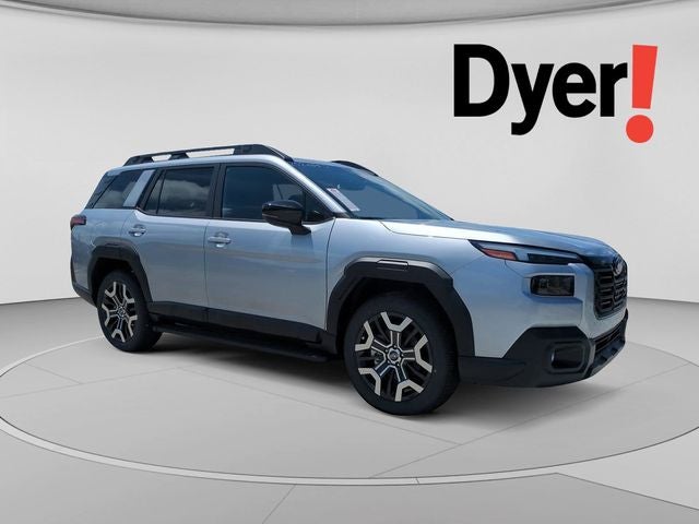 2026 Subaru OUTBACK Touring XT in Ice Silver Metallic — front three-quarter view