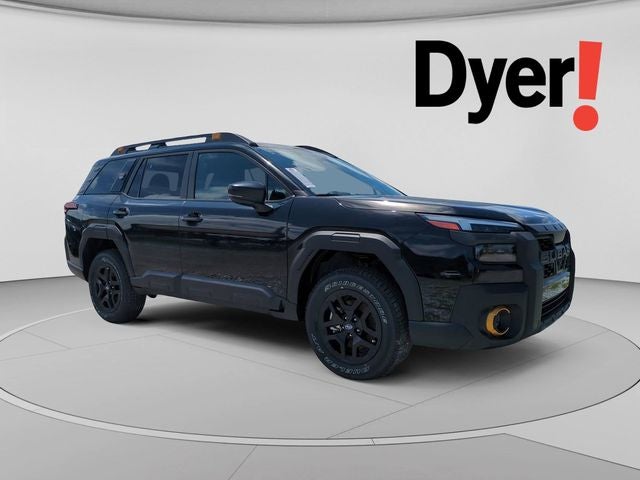 2026 Subaru OUTBACK Wilderness in Crystal Black Silica — front three-quarter view