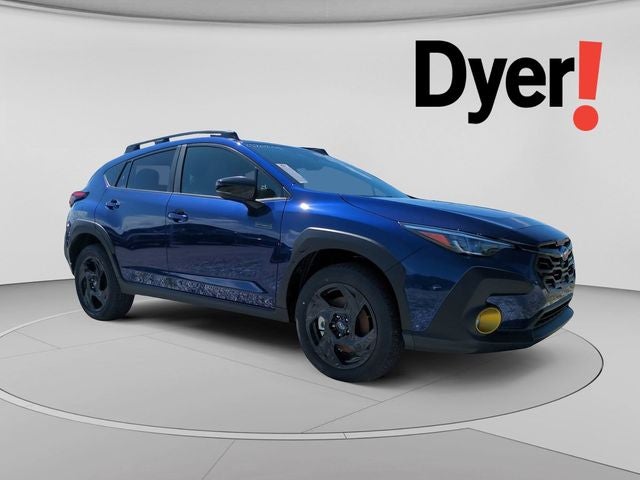 2026 Subaru CROSSTREK Sport Hybrid in Sapphire Blue Pearl — front three-quarter view