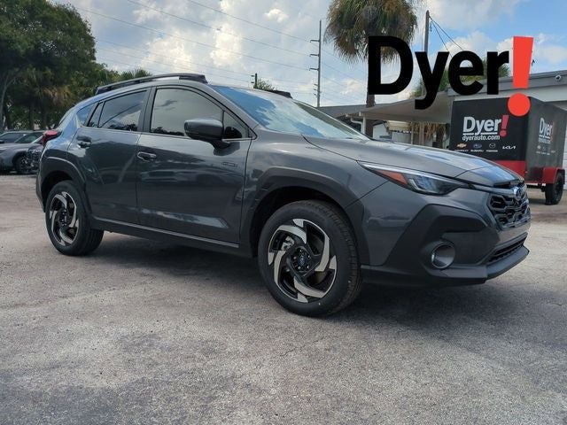 2026 Subaru CROSSTREK Limited Hybrid in Magnetite Gray Pearl — front three-quarter view