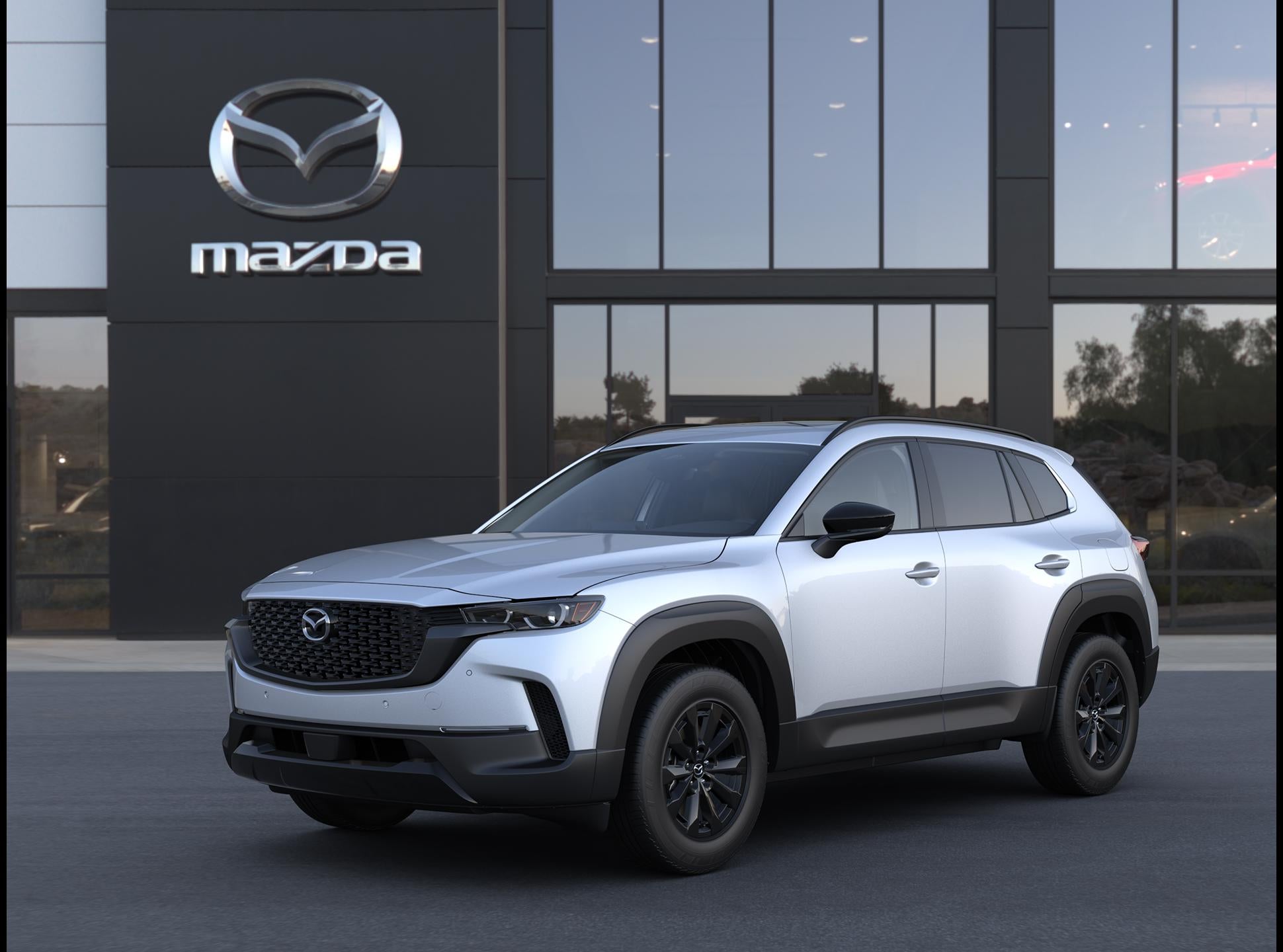 2026 Mazda Mazda CX-50 Hybrid Premium AWD in Wind Chill Pearl — front three-quarter view