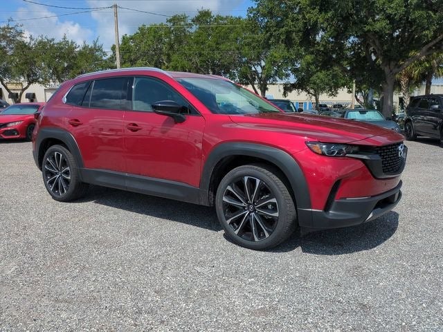 2026 Mazda Mazda CX-50 2.5 S Premium AWD in Soul Red Crystal Metallic — front three-quarter view