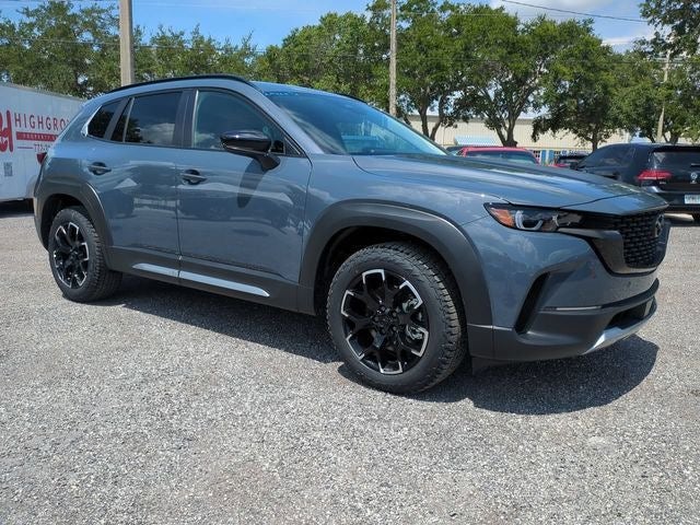 2026 Mazda Mazda CX-50 2.5 Turbo Meridian Edition AWD in Polymetal Gray Metallic — front three-quarter view